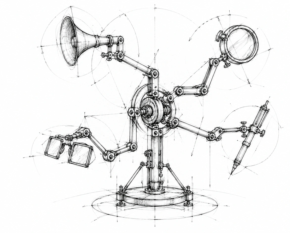 Engineering sketch of a Psssst mechanism