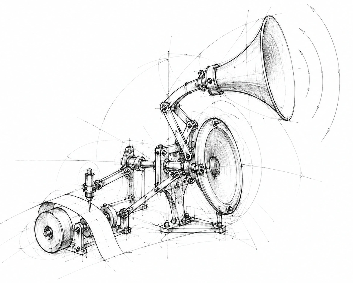 Engineering sketch of a Psssst mechanism