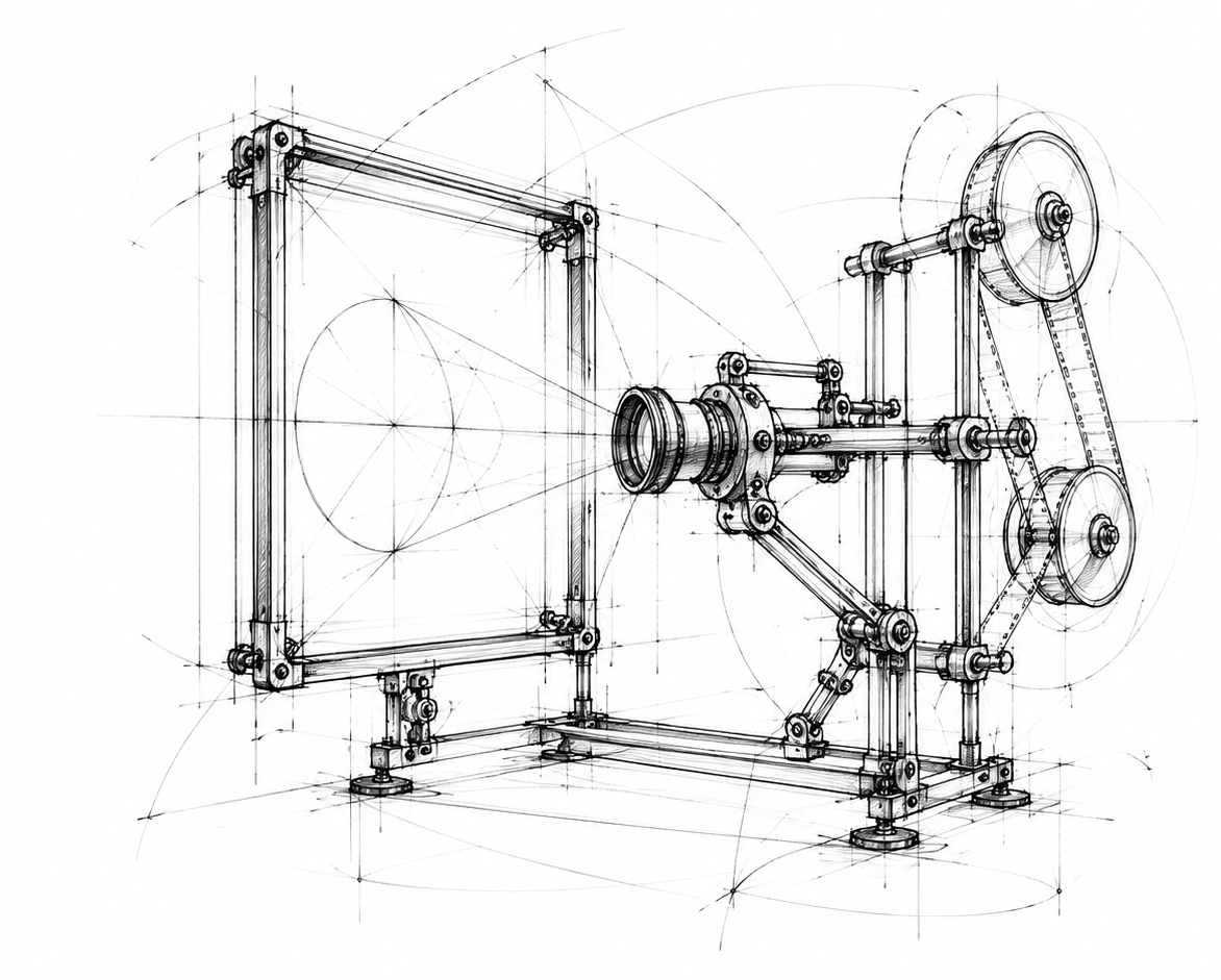 Engineering sketch of a Psssst mechanism